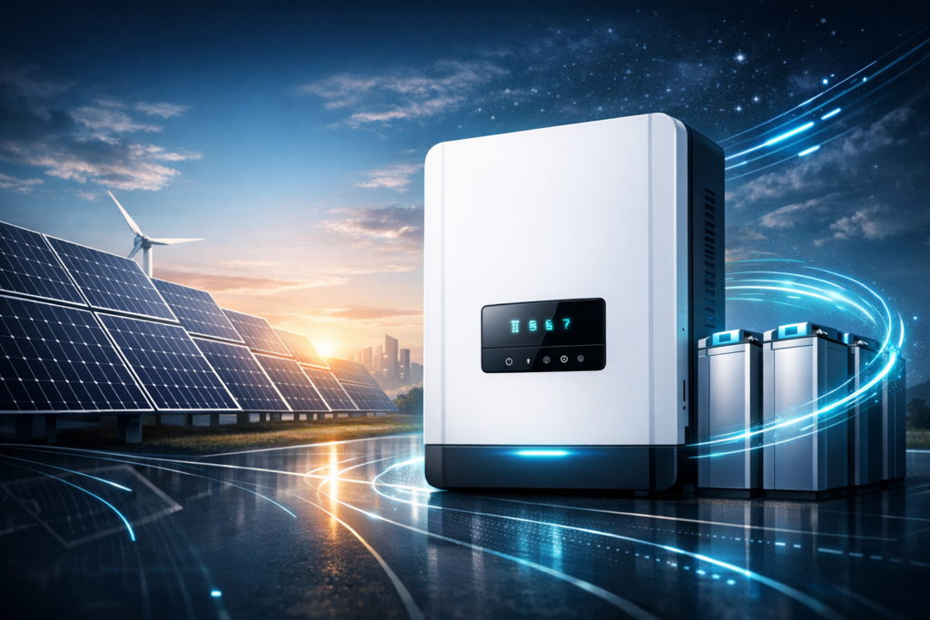 Inverter ibrido monofase e batterie al sodio: guida